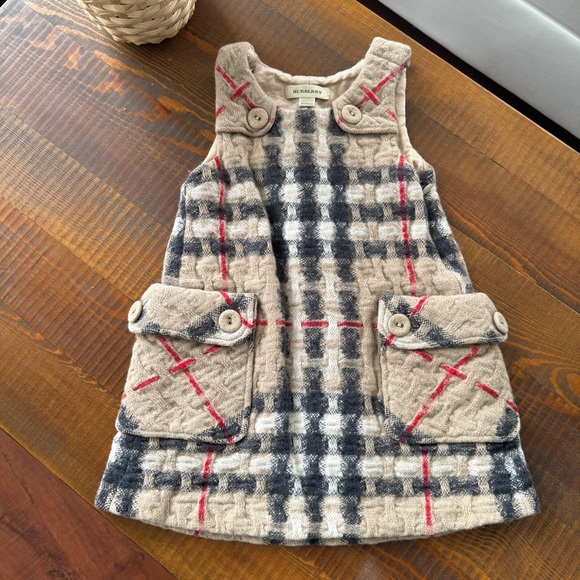 Burberry Other - Dress wool sleeveless 2T Burberry beige